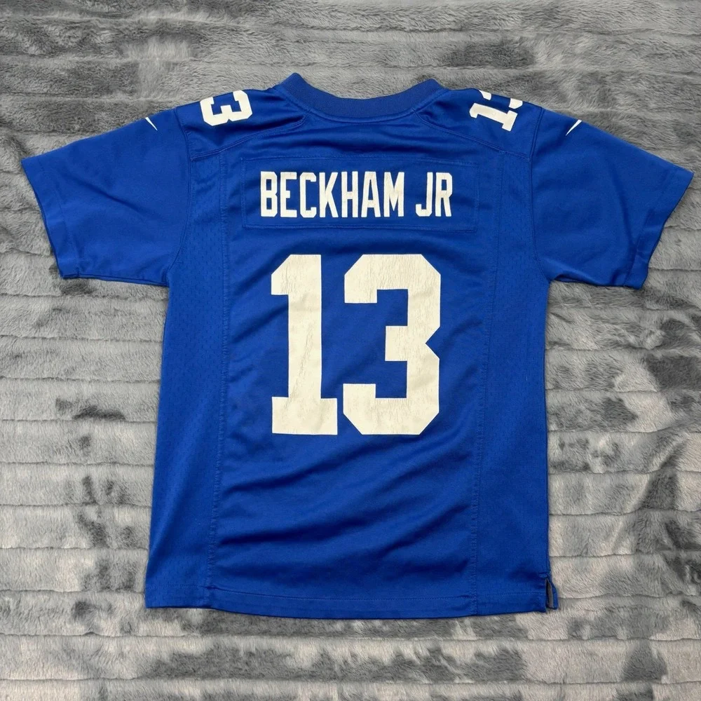 Nike Kids New York Giants Odell Beckham Jr 13 Jersey Blue Medium 10-12 NFL